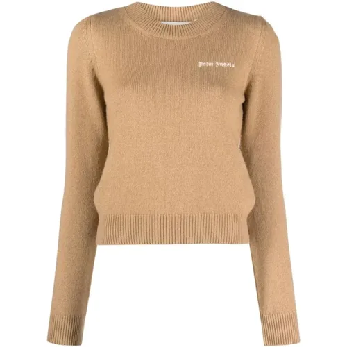 Womens Classic Logo Sweater Size: L, colour: , female, Sizes: M, L - Palm Angels - Modalova