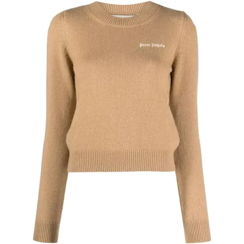 Womens Classic Logo Sweater Size: L, colour: , female, Sizes: S, M, L - Palm Angels - Modalova