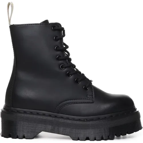 Eco-Leather Zip Boots, Platform Sole , female, Sizes: 3 UK, 4 UK, 6 UK, 5 UK - Dr. Martens - Modalova