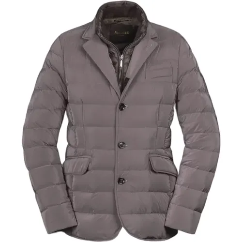 Feather Padded Boudin-Quilted Jacket , male, Sizes: 2XL, 4XL, L, XL, M - Moorer - Modalova