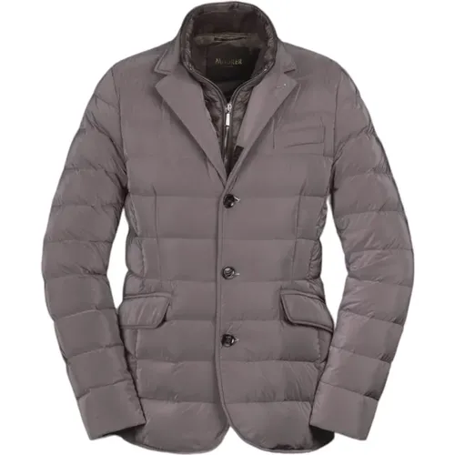 Feather Padded Boudin-Quilted Jacket , male, Sizes: 4XL, L, XL, M - Moorer - Modalova