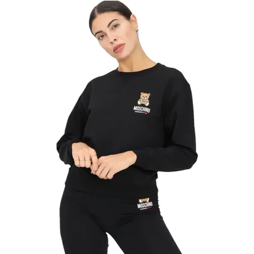 Crew Neck Sweatshirt , female, Sizes: XL - Moschino - Modalova