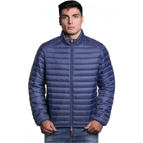 Blaue Nylonjacke Giga01 Alexander , Herren, Größe: 3XL - Save The Duck - Modalova