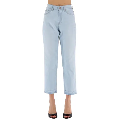 High-Waist-Jeans mit regulärer Passform , Damen, Größe: W25 - Don The Fuller - Modalova