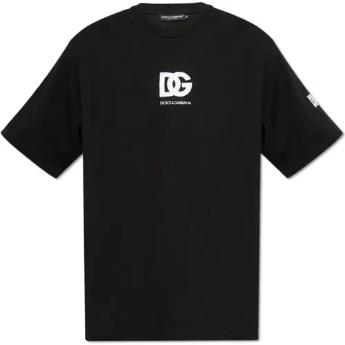 T-shirt with logo , male, Sizes: S, L, M, XS - Dolce & Gabbana - Modalova