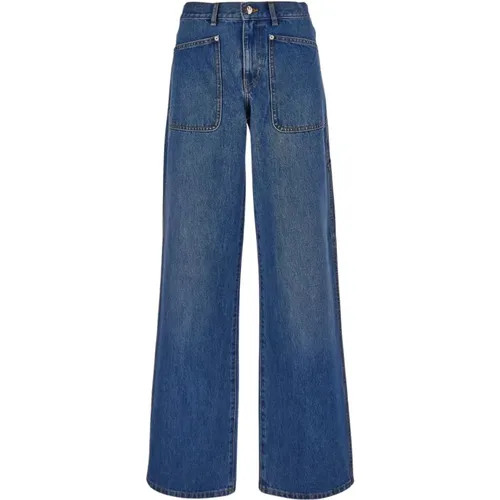 Denim Cargo Hose , Damen, Größe: W25 - TORY BURCH - Modalova