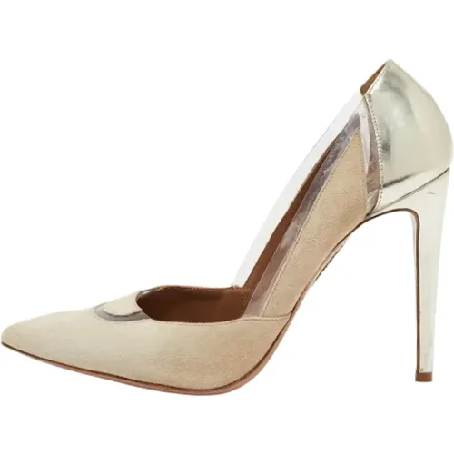 Pre-owned Leather heels , female, Sizes: 7 UK - Aquazzura Pre-owned - Modalova