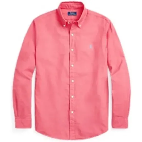 Slim Oxford Shirt with Embroidered Logo , male, Sizes: M, L, 2XL, S - Polo Ralph Lauren - Modalova