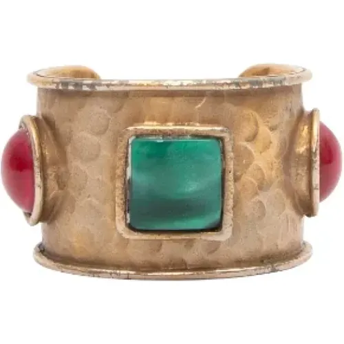 Pre-owned Gold bracelets , female, Sizes: ONE SIZE - Yves Saint Laurent Vintage - Modalova