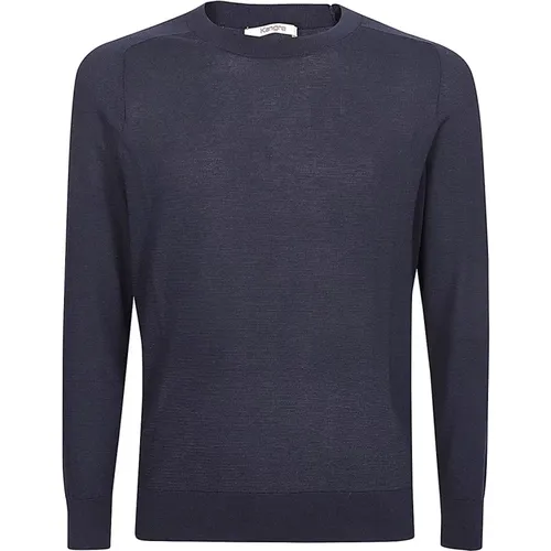 Blaue Baumwollpullover , Herren, Größe: XL - Kangra - Modalova