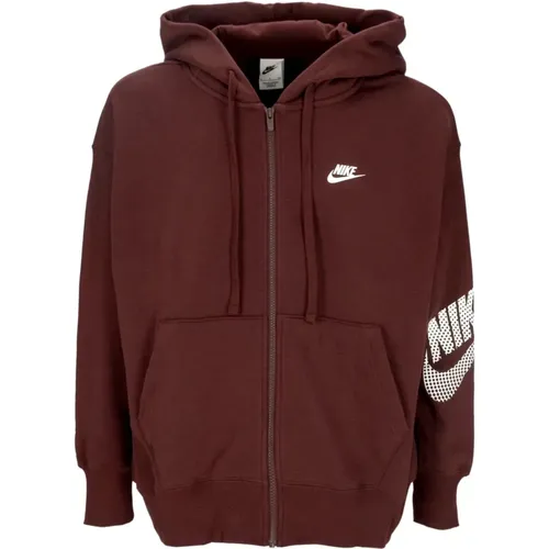 Sportbekleidung Fleece Full-Zip Hoodie , Damen, Größe: L - Nike - Modalova