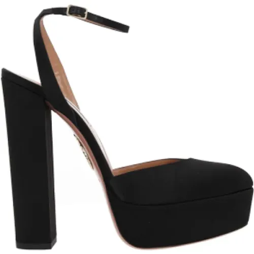 Satin Platform Sandals , female, Sizes: 7 UK - Aquazzura - Modalova