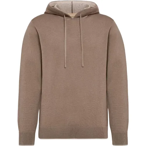 Hoodie aus einer Mischung aus Wolle, Nylon und Baumwolle , Herren, Größe: M - Boggi Milano - Modalova