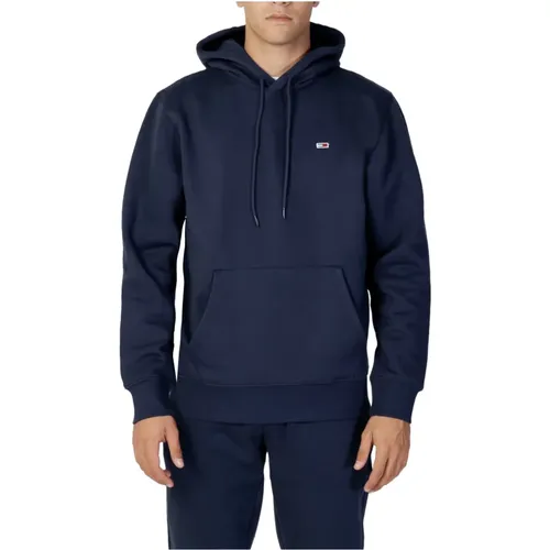 Herren Regular Fleece Hoodie , Herren, Größe: XL - Tommy Jeans - Modalova