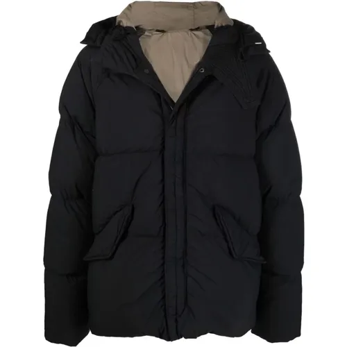 Schwarze Jacken für Männer,Arktische Daunenparka - Ten C - Modalova