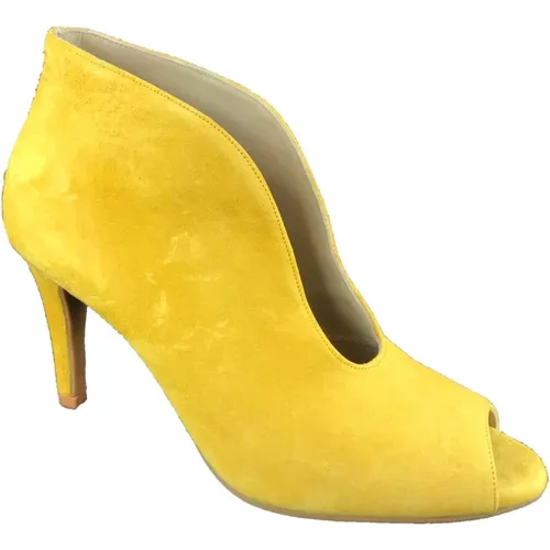 Gelbe Wildleder Stiefeletten , Damen, Größe: 36 EU - Toral - Modalova