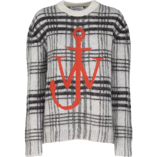 Sweaters with Logo Embroidery , female, Sizes: XS, M, S - JW Anderson - Modalova