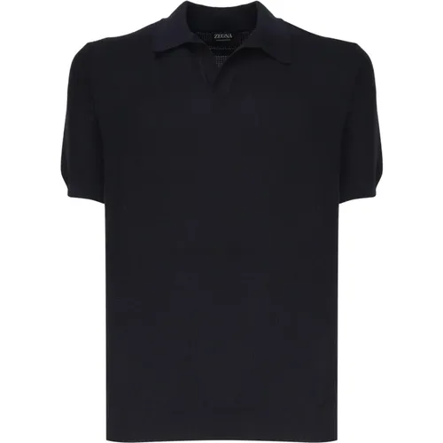 Navy Polo Shirt, Made in Italy , male, Sizes: XL - Ermenegildo Zegna - Modalova
