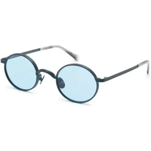 Blaue Celebrity Sonnenbrille , unisex, Größe: 44 MM - Moscot - Modalova