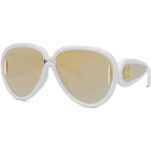 Sunglasses Paula's Ibiza Grey Mirrored , female, Sizes: 65 MM - Loewe - Modalova