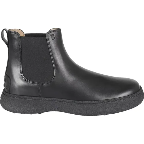 Ankle Boots Smooth Leather , male, Sizes: 9 1/2 UK, 7 1/2 UK, 5 1/2 UK, 5 UK, 6 UK, 8 UK, 9 UK, 7 UK, 8 1/2 UK, 6 1/2 UK - TOD'S - Modalova