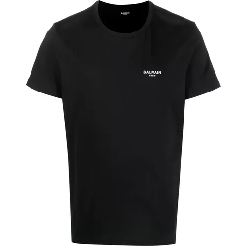 Luxury Flock T-Shirt , male, Sizes: M, S, L - Balmain - Modalova