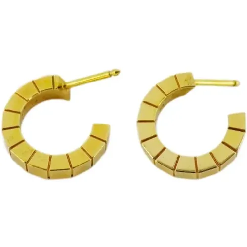 Pre-owned Gold earrings , female, Sizes: ONE SIZE - Cartier Vintage - Modalova