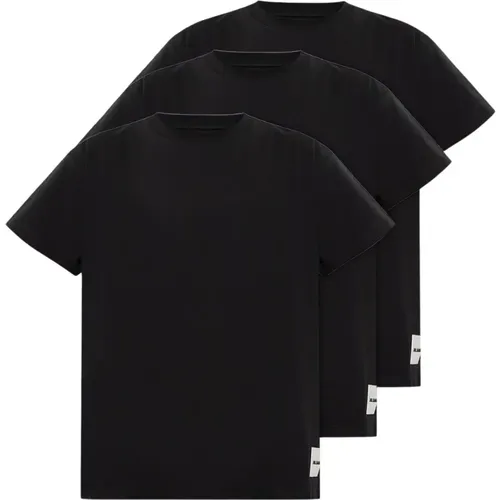 Branded T-shirt 3-pack , male, Sizes: L, M, S, XL, 2XL - Jil Sander - Modalova
