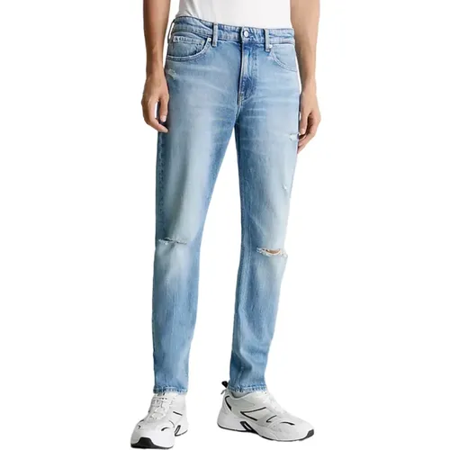 Mens Tapered Jeans , male, Sizes: W36 L32, W31 L32, W38 L32, W32 L32, W33 L32 - Calvin Klein Jeans - Modalova