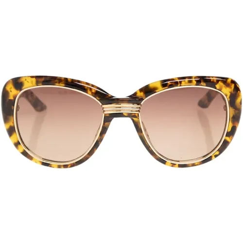 Tortoise Cat Eye Sunglasses , male, Sizes: ONE SIZE - Casablanca - Modalova