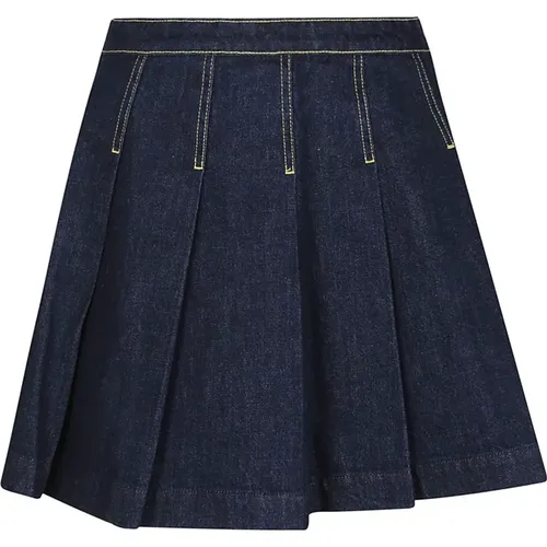 Solid Fit&Flare Mini Skirt , female, Sizes: W27, W25 - Kenzo - Modalova