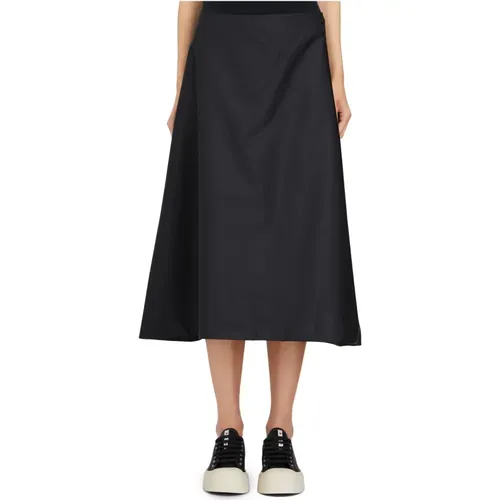 Wide Midi Skirt , female, Sizes: 2XS, S, XS - Marni - Modalova