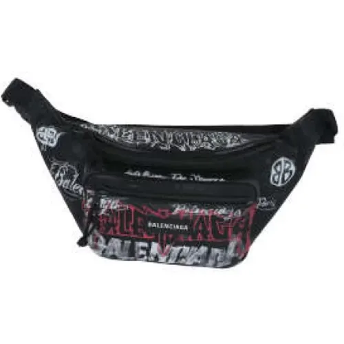 Nylon DIY Metal Logo Waist Bag , male, Sizes: ONE SIZE - Balenciaga - Modalova