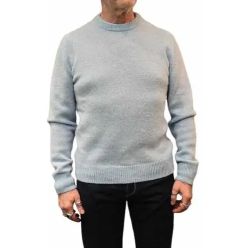 Blauer Himmel Rundhalsausschnitt Strickpullover , Herren, Größe: XL - Jacob Cohën - Modalova