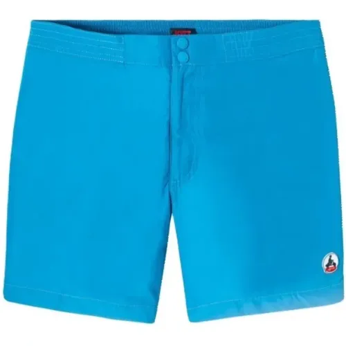 Deauville Badehose - Blaue Patched Stil - JOTT - Modalova