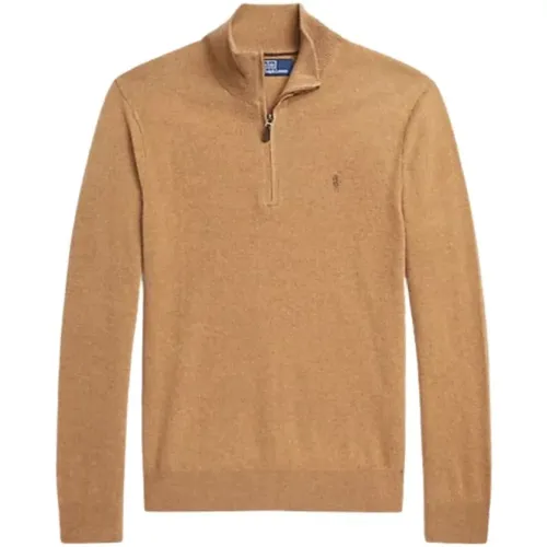 Woll-Zip-Up-Sweatshirt , Herren, Größe: L - Polo Ralph Lauren - Modalova