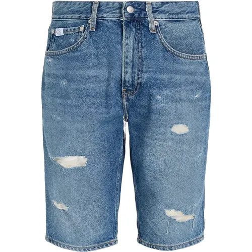 Kurze Hose , Herren, Größe: W30 - Calvin Klein Jeans - Modalova
