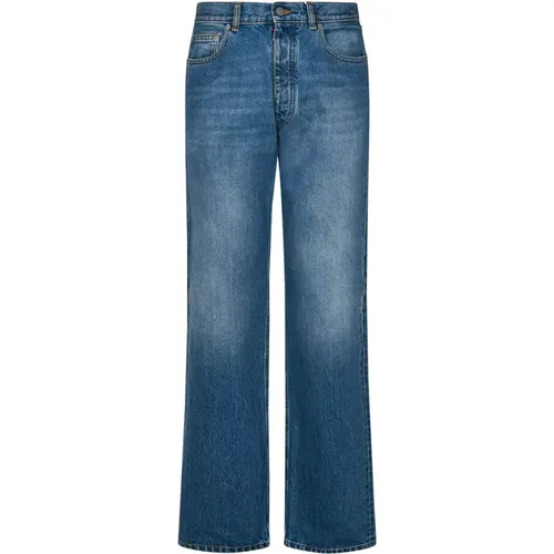 Cotton Denim Straight-Leg Jeans , male, Sizes: W32, W29, W31, W30 - Maison Margiela - Modalova