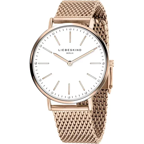 Rosegold Stainless Steel Watch Lt-0188-Mq , female, Sizes: ONE SIZE - liebeskind berlin - Modalova