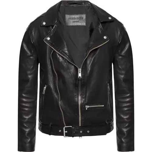 Wickbikerjacke , Herren, Größe: L - AllSaints - Modalova