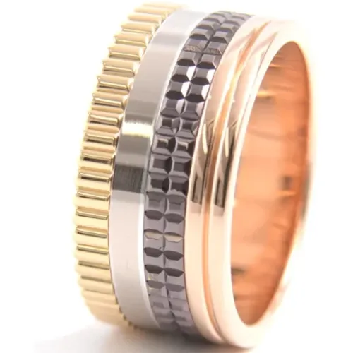 Pre-owned Metal rings , male, Sizes: ONE SIZE - Bvlgari Vintage - Modalova