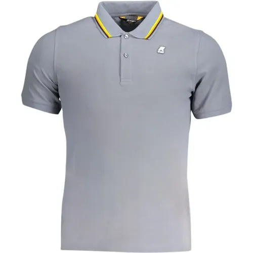 Cotton Polo Shirt with Contrast Details , male, Sizes: M, S - K-way - Modalova