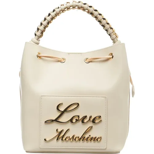 Logo Ketten Umhängetasche , Damen, Größe: ONE Size - Love Moschino - Modalova
