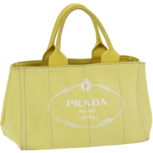 Pre-owned Canvas handbags , female, Sizes: ONE SIZE - Prada Vintage - Modalova