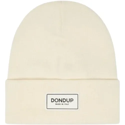 Wollmischung Bestickte Logo Beanie Mütze - Dondup - Modalova