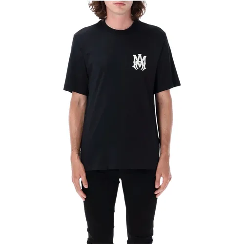 Kern Logo Schwarzes T-Shirt , Herren, Größe: L - Amiri - Modalova