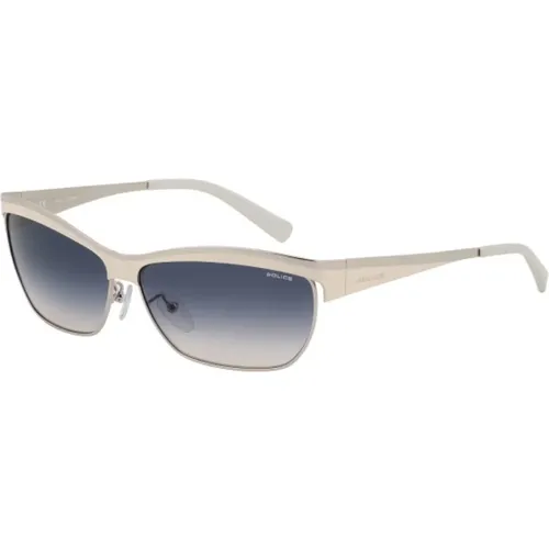 Metall Sonnenbrille Pink Blau Frau , Damen, Größe: ONE Size - Police - Modalova