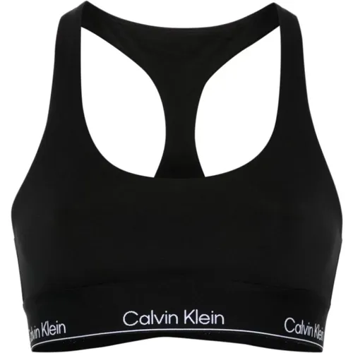 Schwarzes Sporttop für Frauen , Damen, Größe: S - Calvin Klein - Modalova