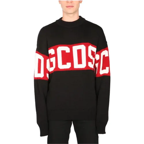 Logo Wollmischung Oversize Pullover - GCDS - Modalova