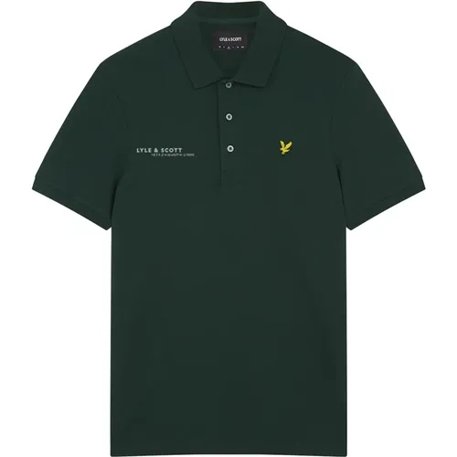 Polo-Shirt mit Druck , Herren, Größe: M - Lyle & Scott - Modalova